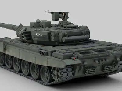 T 90 Russian Tank 3D model