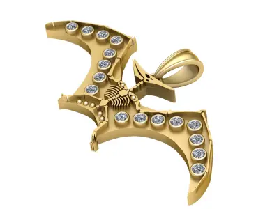 18K Gold Ruby and Diamond Channe 3D print model