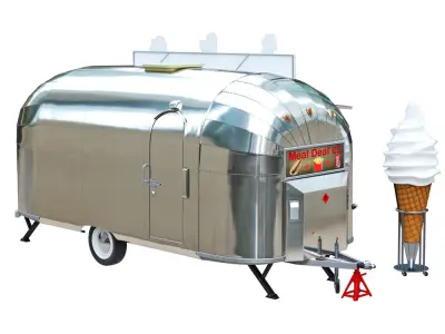 Airstream Food Truck 3D model