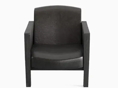Modern Leather Armchair 01 3D model