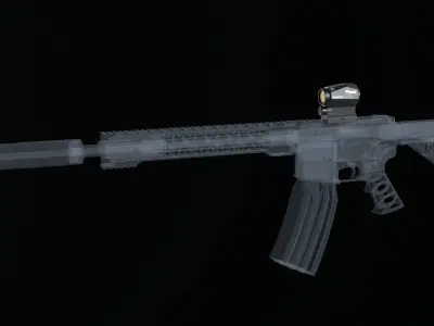 Sig Sauer ROMEO5X Red Dot Sight  Low-poly 3D model