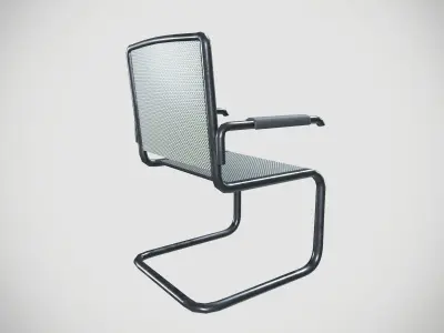 Office Chair Low-poly 3D model 7