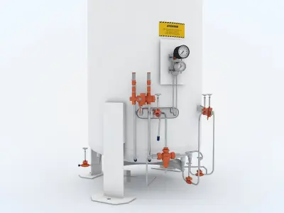 Hydrogen Storage Tank 3D model