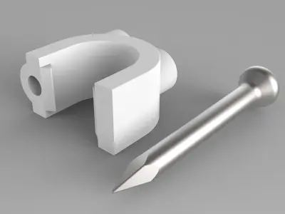 Staple wall bracket Free 3D model