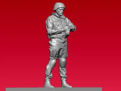 Military officer statue - 3D print 3D print model purchase