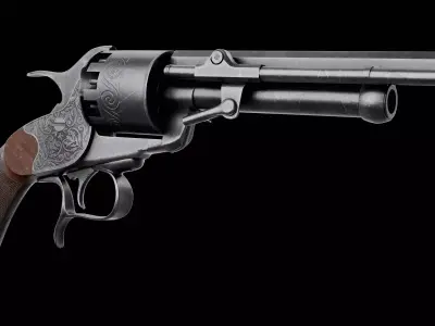 LeMat Revolver Low-poly 3D model get