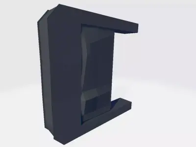 Military Suit Band Lock Low-poly 3D model
