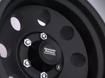 American Racing Baja Satin Wheels 3D model