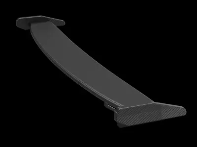 Spoiler industrial garage racer tuning 3D model