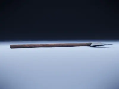 Double Ax Low-poly 3D model