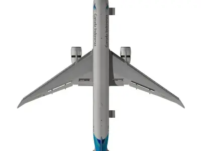 Boeing 777-300ER Garuda Indonesia 3D model
