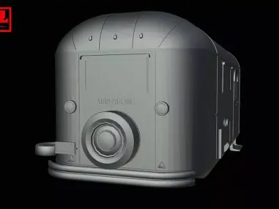 Airstream Flying Cloud 19-Feet Camper 1953-1954 3D print model
