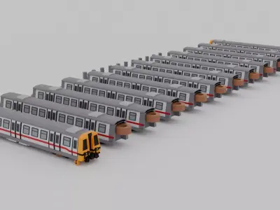 Metro Cammell EMUs Train Model for 3D printing 3D print model