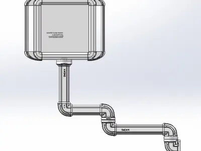 CNC machinemechanical oxButton box 3D model
