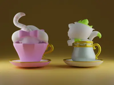 Tea time 2 3D print model