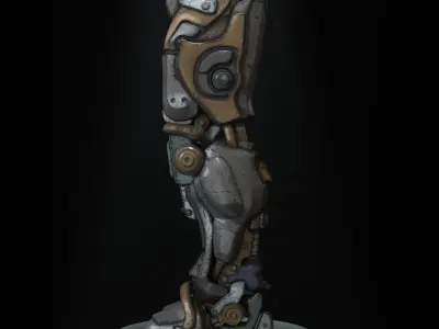 Scfi Robot Foot Free low-poly 3D model
