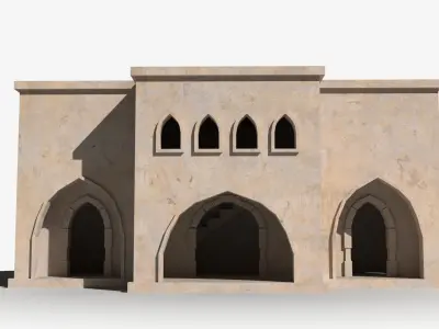 Arab x3 Low-poly 3D model