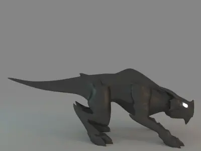 Pit Dragon MEDIUM Low-poly 3D model