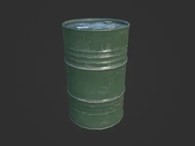 Oil Barrels Low-poly 3D model purchase