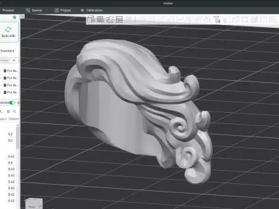 Custom3Dprint Minifigure Accessory - Minifigure Hair S3 - 09 3D print model