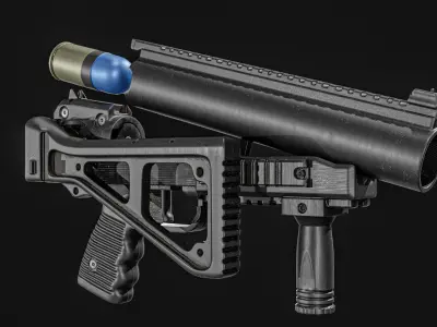  BT GL06 Grenade Launcher Low-poly 3D model
