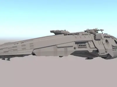 Space Battle Cruiser 3D model purchase