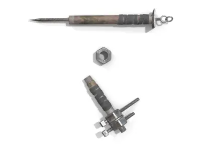 Homemade Melee Weapons Low-poly 3D model