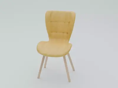 Dining Chair Low-poly 3D model purchase