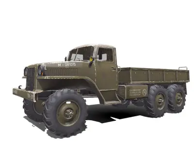 Military Truck Low-poly PBR Low-poly 3D model