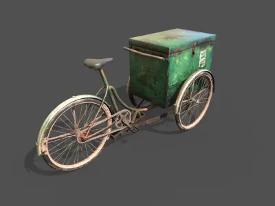 Tricycle  With Storage 3D model