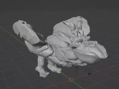 my first dragon ever in Blender 3D model