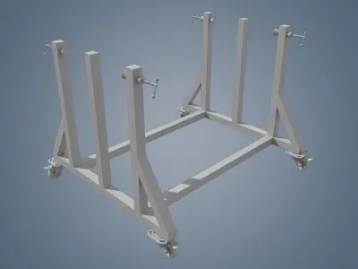 Tool carts 3D model Low-poly 3D model