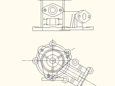 Valve casing Free 3D model