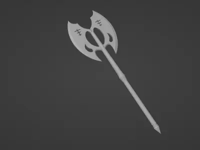Gargoyle axe weapon knife hunter 3D model