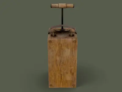 Dynamite Plunger Low-poly 3D model