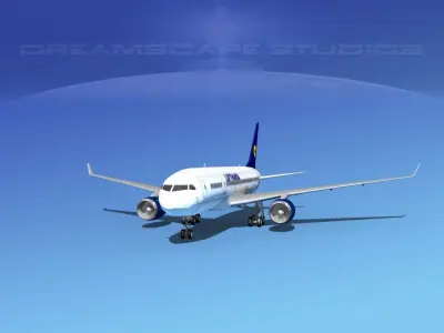 Boeing 787-8 Lufthansa 3D model