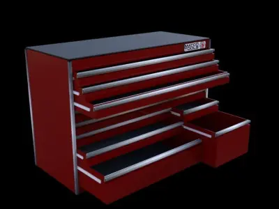 Professional Rolling Tool Box 3D model