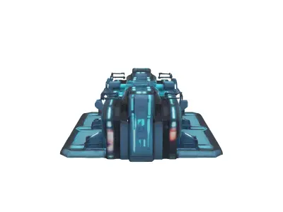 sci fi lab with so many rooms 3D model purchase