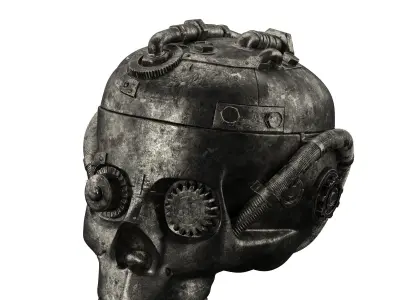 robot stale Low-poly 3D model