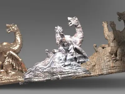 Dragon Holder stand 4 3D model