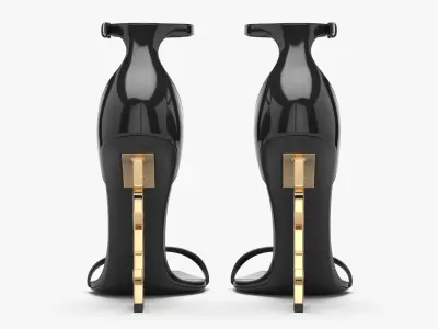 Yves Saint Laurent Opyum Sandals 3D model