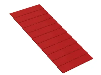 Roof panel for model scenery 3D print model