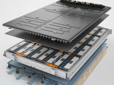 Electric Cars Battery Generic 14 3D model