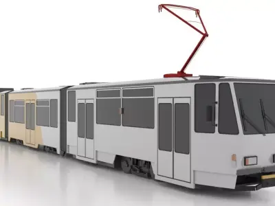 Tatra KTNF8 Low Low-poly 3D model