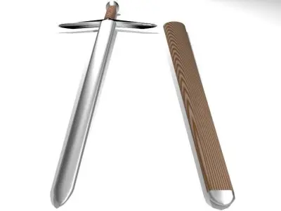 Sword - Scottish Claymore 3D model