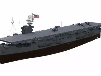 Ship 06 Low-poly 3D model