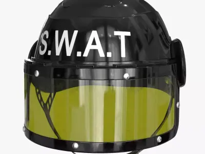 SWAT Helmet Low-poly 3D model