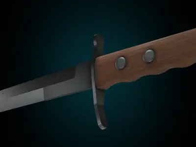 MVSN knife Low-poly 3D model