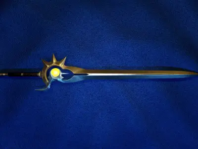 Twilight Sword Low-poly 3D model