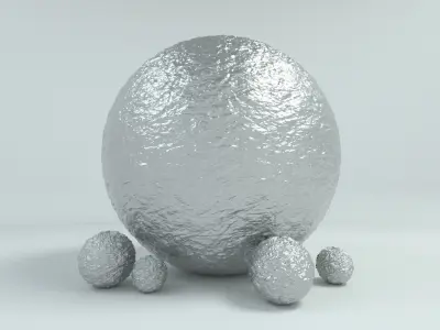 11 Chrome Materials for C4D Octane render Texture
